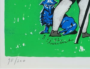 Lucebert - ' En hij opende hem de ogen' - Ingelijst 1973 kopen? Bied vanaf 195!