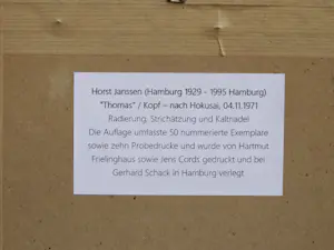 Horst Janssen - "Thomas" / Kopf – nach Hokusai 1971 kaufen? Bieten Sie von 155!