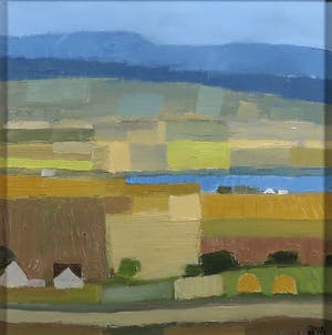 Joop Smits - Acryl op board, Landschap kopen? Bied vanaf 150!