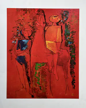 Marino Marini - Mooie offset, prent uit 1981 - "I Contemplativi" kopen? Bied vanaf 1!