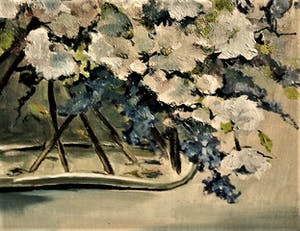 Jocke Overwater - Fraai olieverf "Lenteboeket in glazen vaas" gesigneerd kopen? Bied vanaf 40!