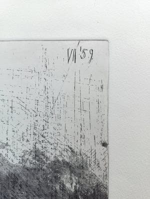 Henk Huig - Overleden dier, aquatint ets kopen? Bied vanaf 35!