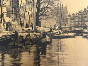 Willem Witsen - Binnenkant met afbraak - mooie originele ets kopen? Bied vanaf 160!