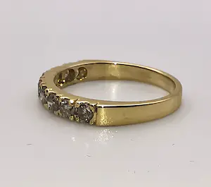 Gouden ring met Briljant geslepen Diamanten kopen? Bied vanaf 290!