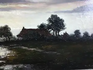 Franciscus Leonardus Corsius - Polder in de schemering. kopen? Bied vanaf 250!