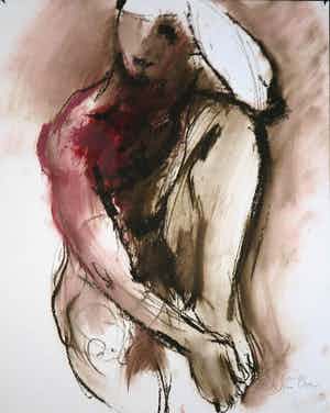 Franscz Witte - Gemengde techniek, Zonder titel verkocht voor € 1!