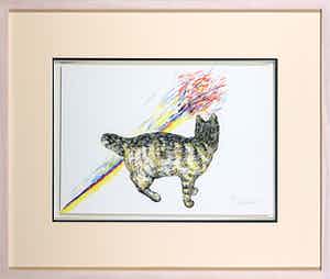 Roger Raveel - Zeefdruk uit Felix Vulgaris - Ingelijst verkocht voor € 1!