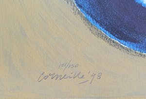 Corneille - "Femme au chat bleu" - Groot - Imposant ingelijst (Nieuw) kopen? Bied vanaf 670!