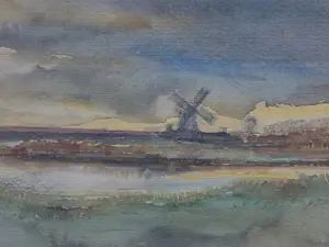 Buy Chris Jansen - aquarel - Molen de Schoolmeester? Bid from 125!