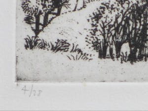 Herman Berserik - Frans landschap - Ets kopen? Bied vanaf 75!