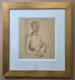Aat Veldhoen - Afrikaanse vrouw met kind. Prachtige lijst. verkauft für € 105!