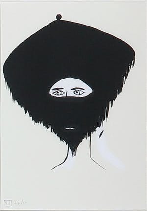 Henk Visch - Zeefdruk, Portretten - Ingelijst kopen? Bied vanaf 1!