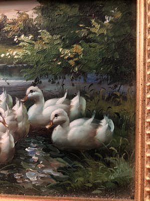 Niet of onleesbaar gesigneerd - Eendjes aan de waterkant kopen? Bied vanaf 10!