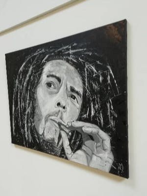 Niet of onleesbaar gesigneerd - Bob Marley (king of the Reggae) kopen? Bied vanaf 10!