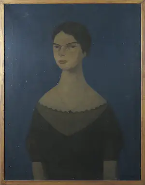 Karel Wiggers - Olieverf op doek, Portret van een vrouw - Ingelijst kopen? Bied vanaf 800!