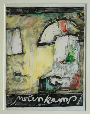 Nico Molenkamp - Ingelijste tekening , Zonder titel verkauft für € 40!