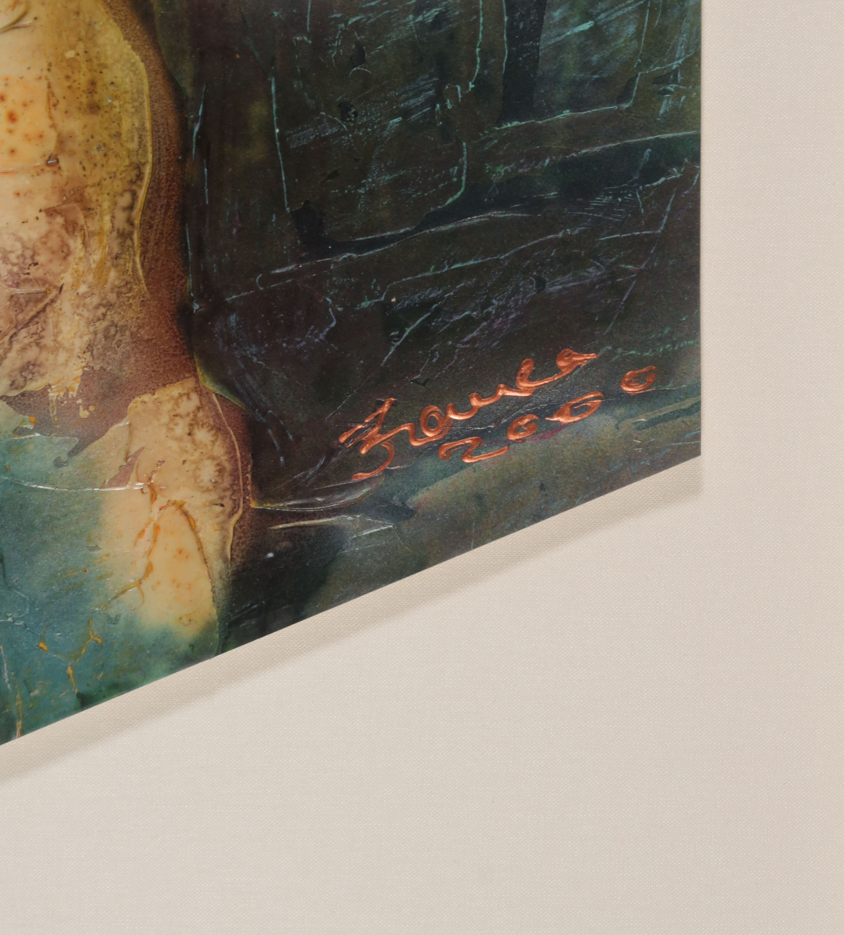 Franca Muller Jabusch - Acryl op papier, Begeleider - Ingelijst kopen? Bied vanaf 50!