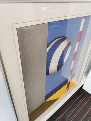 Marinus Fuit - Zwevende blauw witte ballen kopen? Bied vanaf 70!