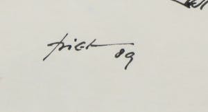 Piet Snoeren - Pentekening, Plein kopen? Bied vanaf 1!