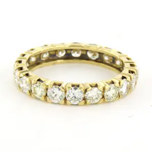 18k geel gouden eternity ring met briljant geslepen diamant tot. 2.30ct kopen? Bied vanaf 1500!