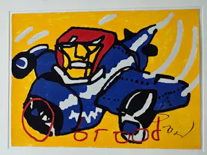 Herman Brood - Vliegtuig - Handgesigneerd - 187/250 kopen? Bied vanaf 450!