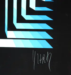 Jean Pierre Yvaral - zeefdruk: abstract kopen? Bied vanaf 125!