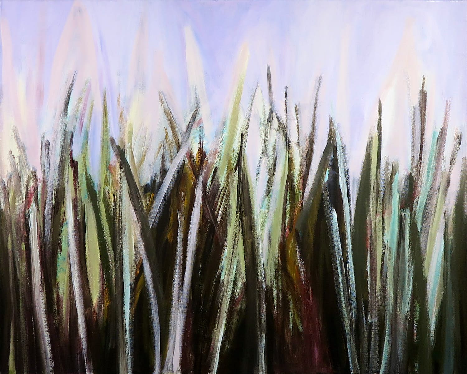 Cobi Nieuwstad - Acryl op doek, Oever (Groot) verkocht voor € 1!