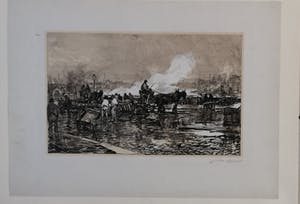 Johan Hendrik van Mastenbroek - Bedrijvigheid op de kade te Rotterdam kopen? Bied vanaf 40!