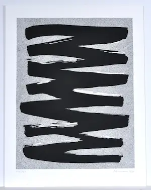 Jan Schoonhoven - Zeefdruk - Gesigneerd - 65x50 cm - 1989 kopen? Bied vanaf 690!