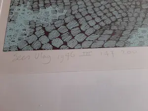 Sees Vlag - Zeefdruk: Scheveningen - Seinpost - 1976 kopen? Bied vanaf 70!