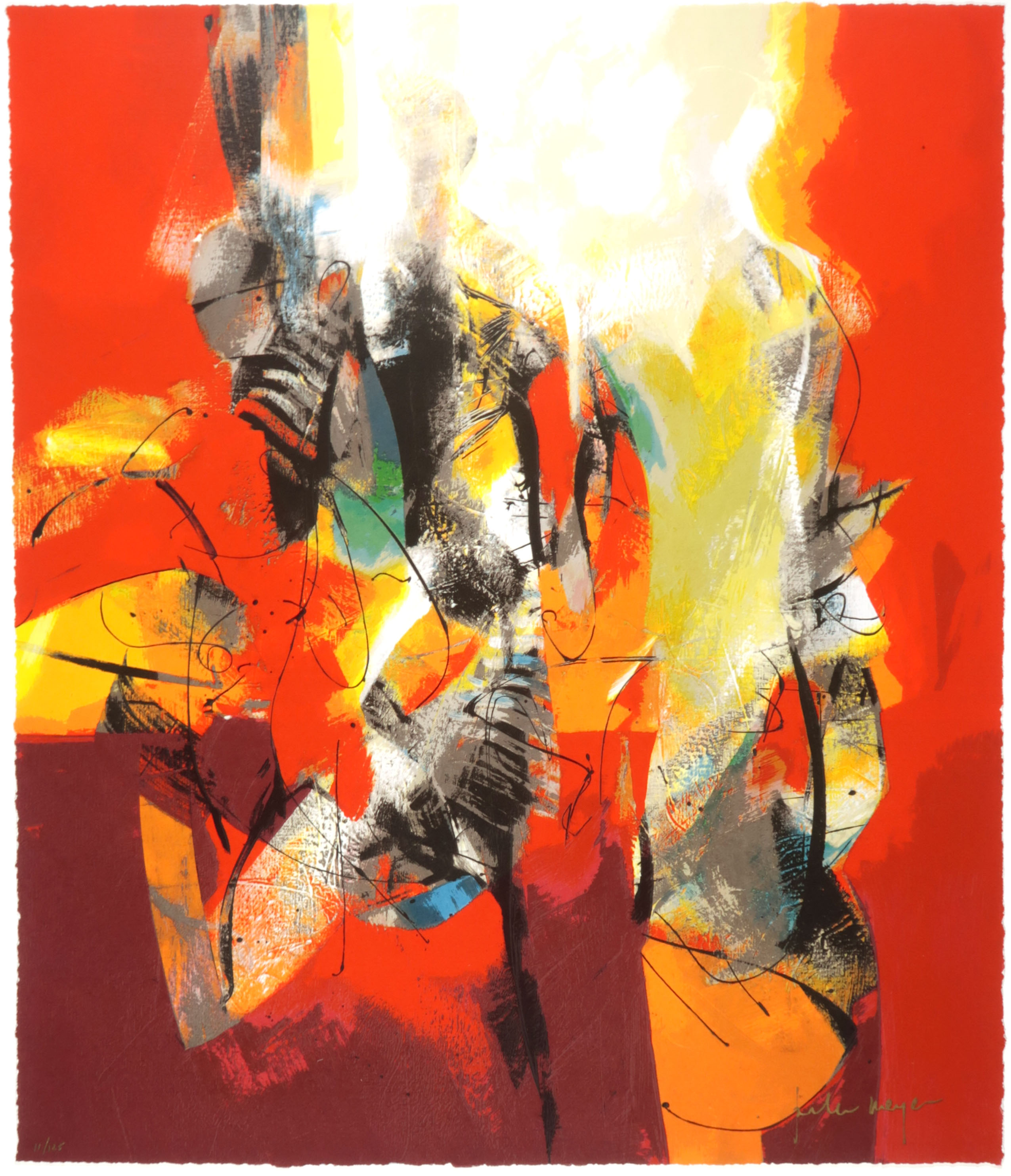 Peter Meijer - Zeefdruk, Wij waren met 3 (Groot) kopen? Bied vanaf 40!