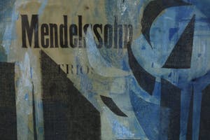 Henk Munnik - Collage van papier en stof (beschilderd), Mendelssohn - Ingelijst kopen? Bied vanaf 1!