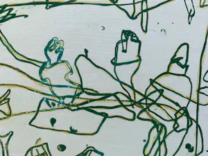 Jan Voss - handgesigneerde kleurenlitho | 'Sans titre' | 1978 (Prent 190 Serie 12B) kaufen? Bieten Sie von 65!