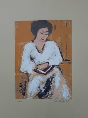 Jose van Gool - Lezende dame kopen? Bied vanaf 40!