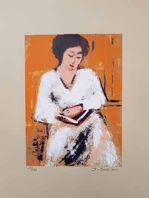 Jose van Gool - Lezende dame verkocht voor € 40!