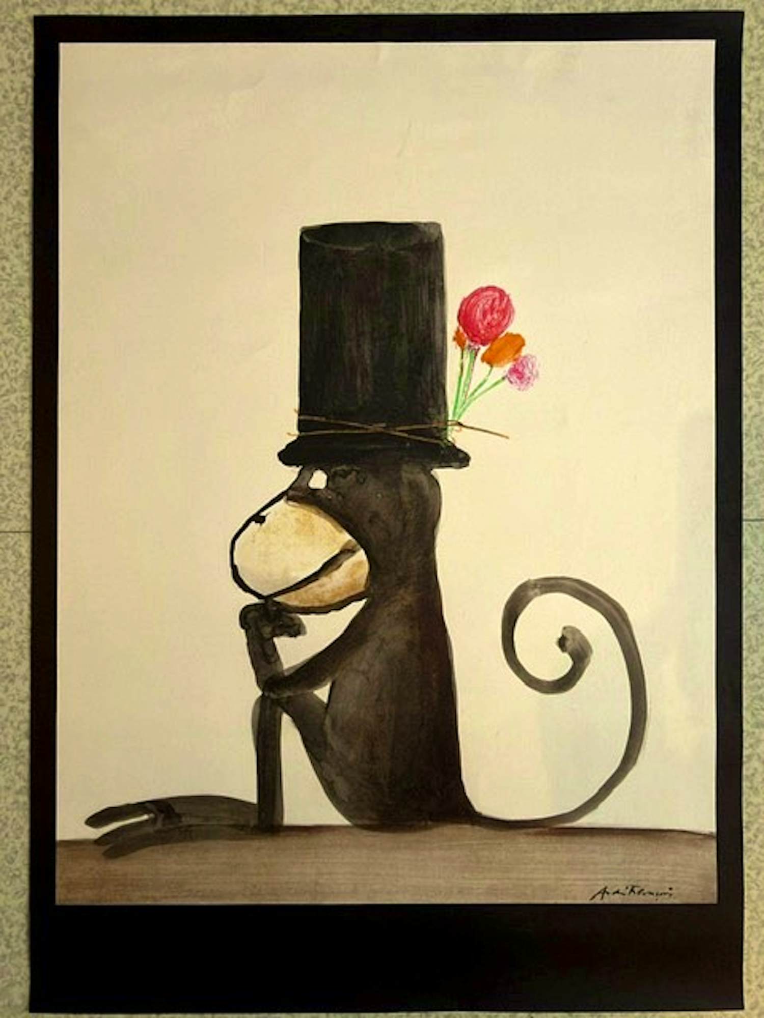 André François - Lithographie "Le singe au chapeau" kopen? Bied vanaf 90!