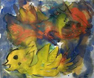 Carl-Henning Pedersen - Vogel en Vis kopen? Bied vanaf 1995!