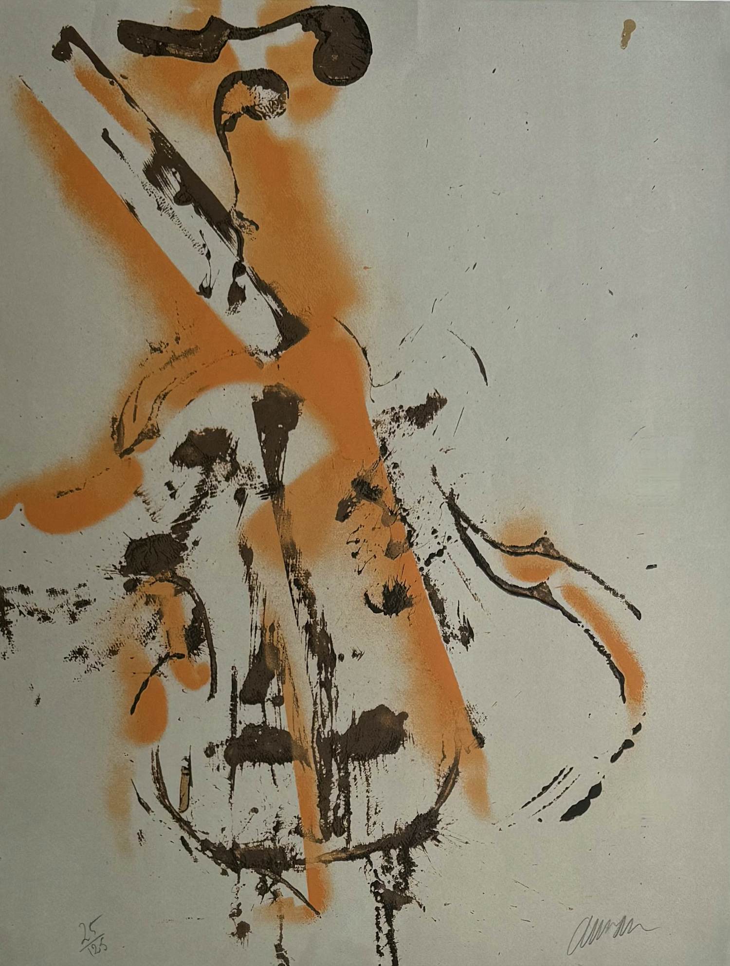 AcheterArman - handgesigneerde litho | 'Suite for Violin' | 1973 (INGELIJST)? Enchérissez de 350!