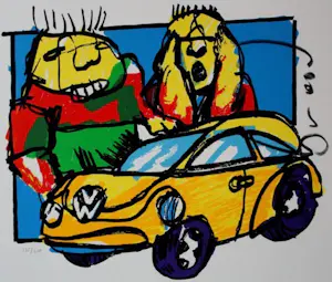 AcheterHerman Brood - Zeefdruk: Beetle? Enchérissez de 295!