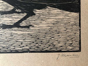Jan Mankes - Houtsnede Zwarte Kraai - Gesigneerd - 1918 kopen? Bied vanaf 395!