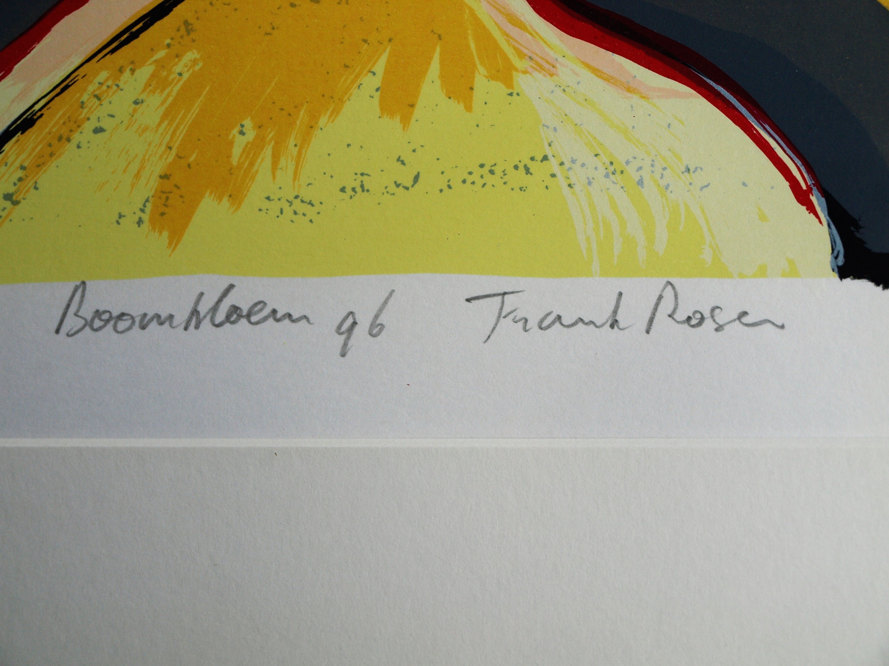 Frank Rosen - Zeefdruk , Boombloem - gesigneerd & ingelijst - 1996  kopen? Bied vanaf 50!