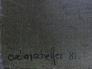 Evelien Scheffer - Olieverf op doek, Zonder titel - Ingelijst (Groot) kopen? Bied vanaf 1!