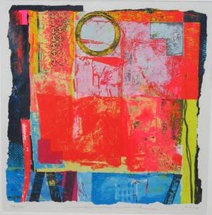 Jos Verwiel - Zeefdruk, Kokkino - Ingelijst (Galerieprijs (€1295) kopen? Bied vanaf 45!