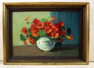 Tilly Moes - Bloemstilleven van oost-Indische kers kopen? Bied vanaf 75!