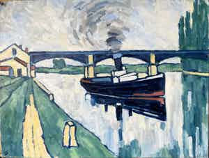 Jan Willem Versteeg - The Seine at Poissy verkocht voor € 90!