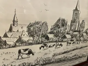 Klaas Zwaan - Twee dorpsgezichten van Bunschoten kopen? Bied vanaf 50!