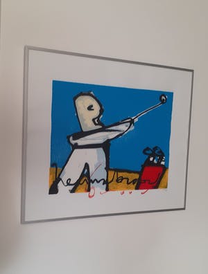 Herman Brood - Golfer (mooi gelijst) kopen? Bied vanaf 325!