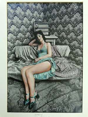 Paul de Nooijer - HOMELY / INGEKLEURDE ZW-W FOTO / 50x40cm / SIG / 1976 verkocht voor € 285!