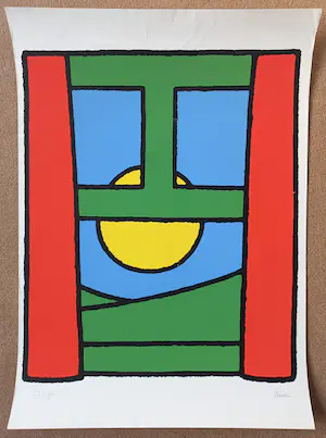 Dick Bruna - Naar buiten, zeefdruk (groot) kopen? Bied vanaf 250!