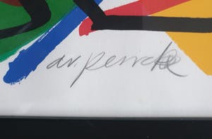 A.R. Penck - "Steckelmannchen" - Groot en kleurrijk - 16/50 - 85 x 115 cm. kopen? Bied vanaf 750!